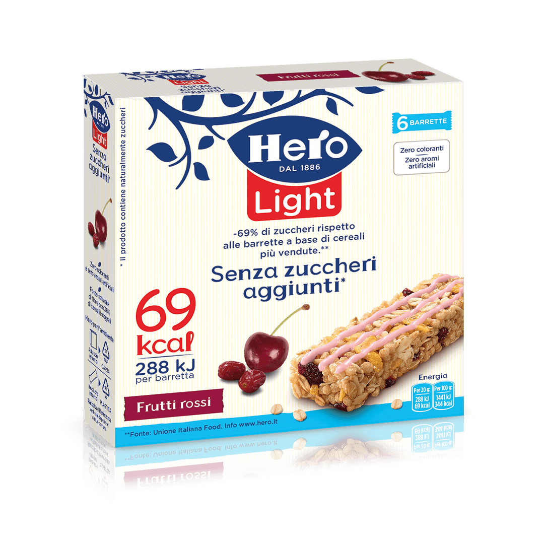 Barrette Hero Light ai Frutti Rossi