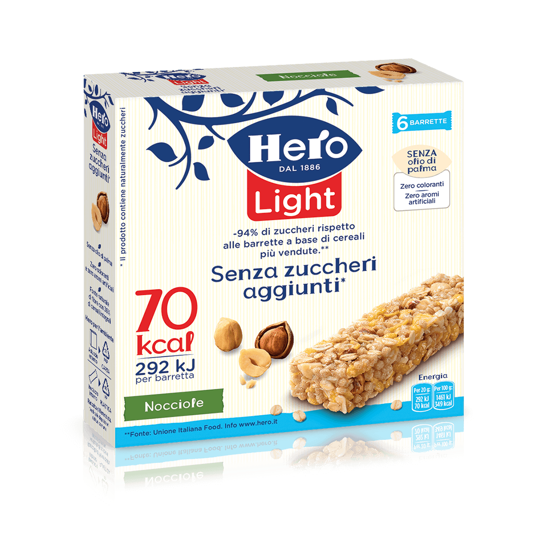 Barrette Hero Light alle Nocciole