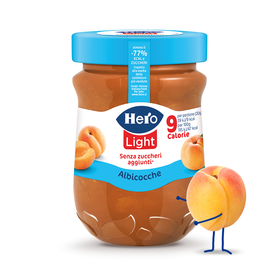 Confettura Hero Light Albicocche