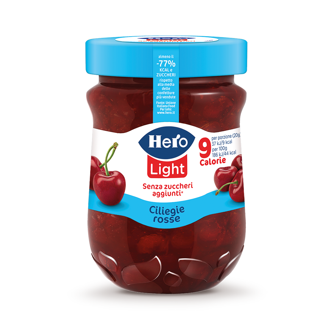 Confettura Hero Light Ciliegie Rosse
