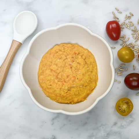 Palsternacka, tomat, havreris, lax och dill - Recipe SEMPER TEST